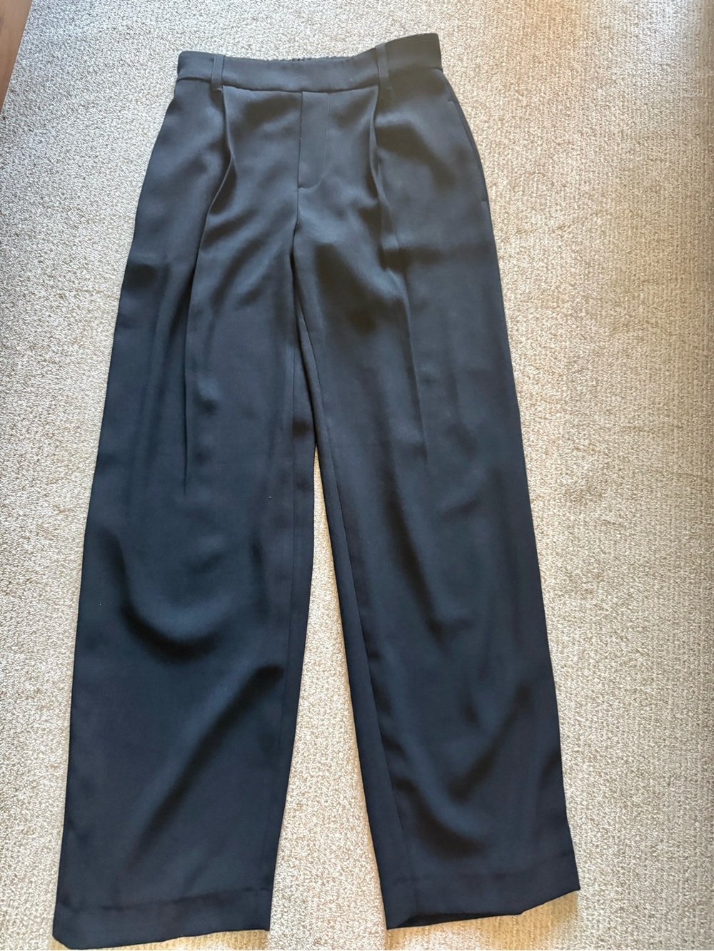 Vince Black Straight Leg Pull-On Pants
